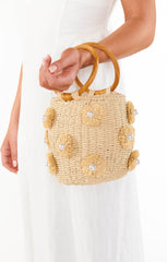 Elia Straw Bag ~ Light Natural