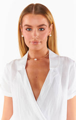 Faithy Jewels Pearl Stud Earring ~ Pearl