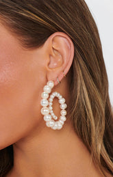 Frasier Sterling Bordeaux Earrings ~ Ivory