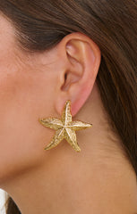 Faithy Jewels Starfish Earrings ~ Gold