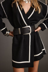 Jasper Black And Silver Statement Belt