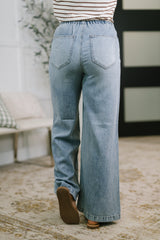 Hazel Blues® | Monica High Waist Palazzo Featherweight with Drawcord