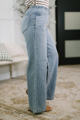 Hazel Blues® | Monica High Waist Palazzo Featherweight with Drawcord