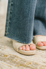 Hazel Blues® | Jackie Mid Rise Flare Jean with Front Flap Pockets