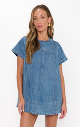 Claremont Dress ~ Stream Indigo