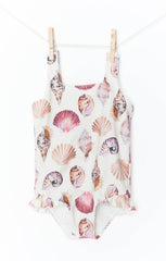 Annabel One Piece ~ White Shells