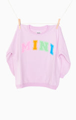Davis Sweatshirt ~ Pink Mini Graphic