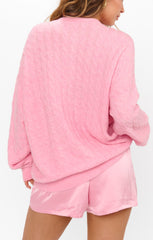 Feel Good Cardigan ~ Light Pink Knit
