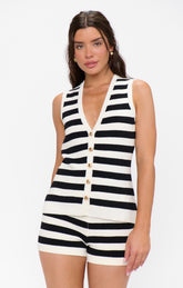 Devin Shorts ~ Island Noir Stripe