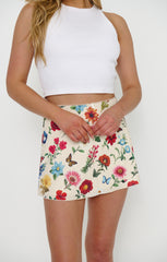 Eva Mini Skirt ~ French Floral