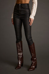 Nixon Black Coated Pants