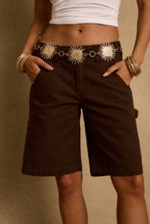 Parker Mocha Low Rise Cargo Short