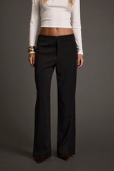 Quincy Black Low Rise Trousers