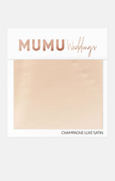 Bridesmaid Fabric Swatch ~ Champagne Luxe Satin