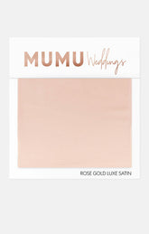 Bridesmaid Fabric Swatch ~ Rose Gold Luxe Satin