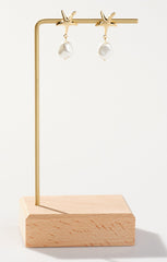 Faithy Jewels Seaside Earrings ~ Gold/Pearl