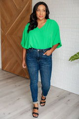 Hazel Blues® | Set the Expectation V-Neck Top