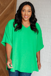 Hazel Blues® | Set the Expectation V-Neck Top