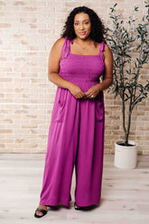 Hazel Blues® | Social Graces Wide Leg Jumpsuit