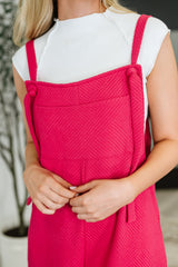 Hazel Blues® | Suit Yourself Adjustable Strap Jumpsuit in Pink