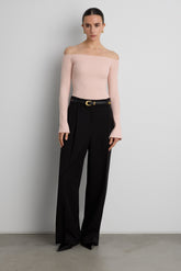 RIBBED OFF THE SHOULDER TOP