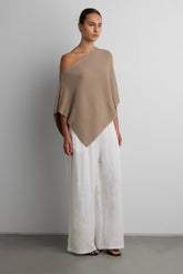 KNIT CAPE PONCHO