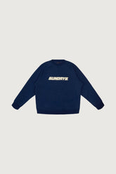 SUNDAY OVERSIZED RAGLAN CREWNECK FLEECE SWEATSHIRT