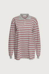 STRIPED RUGBY POLO LONG SLEEVE SHIRT