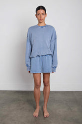 GARMENT DYED CREWNECK SWEATSHIRT