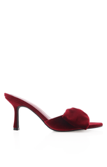 Billini Xandi Heel ~ Cherry Velvet