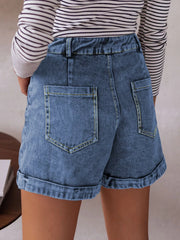 Hazel Blues® | High-Waisted Denim Shorts