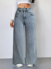 Hazel Blues® | Wide Leg High Waist Jeans