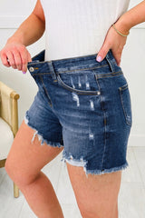 Hazel Blues® | Weekend Edge Denim Shorts