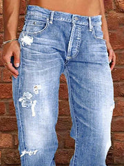 Hazel Blues® | Distressed Loose Fit Jeans