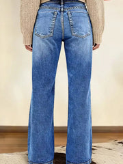 Hazel Blues® | Vintage Wash Straight Leg Jeans