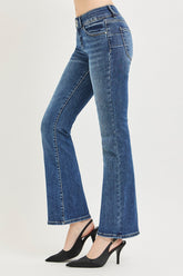 Hazel Blues® | RISEN Tummy Control Low Rise Bootcut Jeans