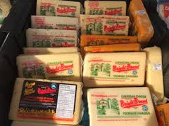 Bright's Cheese, Cheddar Cheese, OLD WHITE ~450g