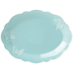 Butterfly Meadow Carved Blue® 16"Oval Platter
