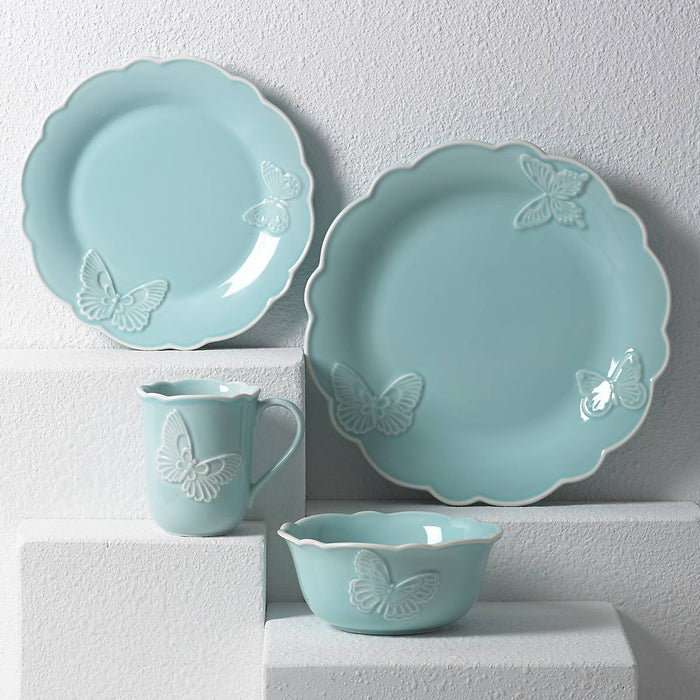Butterfly Meadow Carved Blue® 4pc Place Set