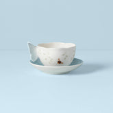 Butterfly Meadow Figural® Blue Cup and Saucer