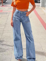 Hazel Blues® | High-Waisted Wide Leg Jeans