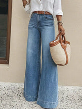Hazel Blues® | High-Waisted Wide Leg Jeans