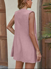 Hazel Blues® | Sleeveless Blazer & Shorts Two-Piece Set