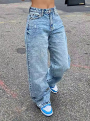 Hazel Blues® | Wash Wide Leg Jeans