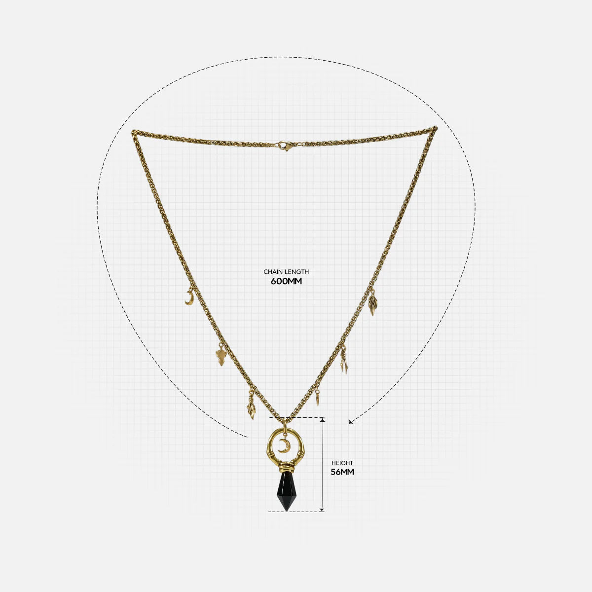 CRESCENT WARD NECKLACE