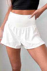 Hazel Blues® | High Waist Ribbed Waistband Shorts