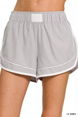 Hazel Blues® | Zenana Soft Woven Lined Dolphin Shorts