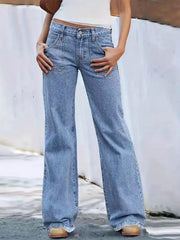 Hazel Blues® | High-Waisted Wide Leg Jeans