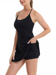 Hazel Blues® | Scoop Neck Cami and Shorts Active Set