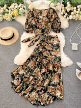 Hazel Blues® | Floral Print Crop Top and Skirt Set